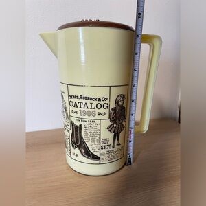 Vintage Sears Roebuck & Co. 1906 Catalog Advertising Plastic Pitcher w/ Lid 2 QT